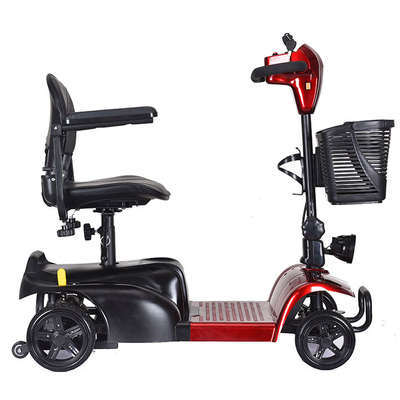 180W 4 Wheel Elderly Electric Mobility Scooter With 24V 12Ah Battery